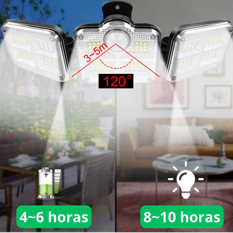 Refletor LED Solar Autossustentável - EcoSol